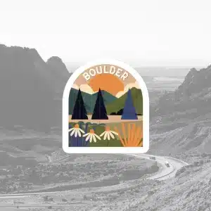 Boulder Badge Sticker