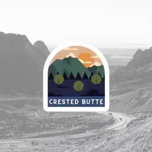 Crested Butte Badge Sticker