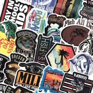 Fishing Sticker Pack - 50 PCS